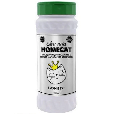 Home Cat дезодорант для кошачьего туалета с ароматом Васильков 700г