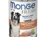 Monge Fresh Senior влажный корм для пожилых собак, "Мясной рулет" Индейка 400г