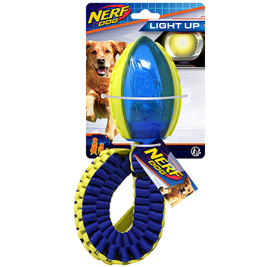 Nerf dog игрушка собак Мяч для Регби с плетеным хвостом, 48см