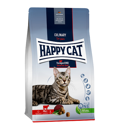 Happy Cat сухой корм для взрослых кошек, Альпийская Говядина, 1,3кг