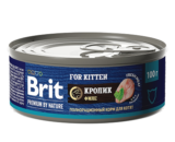 Brit Kitten влажный корм для котят Кролик 100г