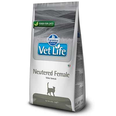 Farmina Vet Life Neutered Female сухой корм для стерилизованных кошек, 2 кг