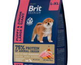 Brit Premium сухой корм для щенков и юниоров крупных и гигантских пород, Курица 3кг