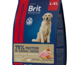 Brit Premium сухой корм собак крупных и гигантских пород, Курица 3кг