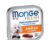 Monge Fresh влажный корм для собак с Уткой, паштет 100г