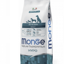 MONGE Adult Hypo сухой корм для собак всех пород, гипоаллергенный, Лосось, Тунец 12кг