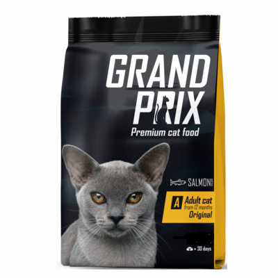 Grand Prix Adult сухой корм для кошек, Лосось 300г