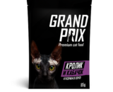 Grand Prix влажный корм для кошек, Кролик и Кабачок в соусе 85г