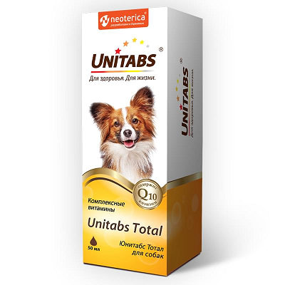 Unitabs Total комплексные витамины для собак 50мл
