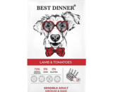 Best Dinner сухой корм для средних и крупных собак с чувствительным пищеварением, Ягненок,Томаты, 15кг