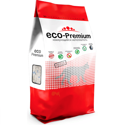 ECO Premium Тутти-фрутти наполнитель древесный комкующийся 55 л
