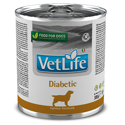 Farmina Vet Life Diabetic влажный корм для собак при сахарном диабете 300г