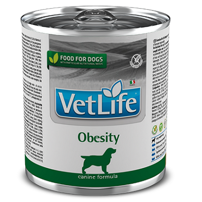Farmina Vet Life Obesity влажный корм для собак снижение избыточной массы тела 300г