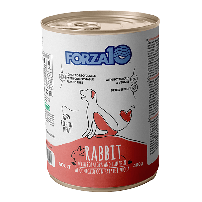 Forza10 влажный корм для собак Кролик, Картофель, Тыква 400г