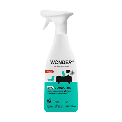 Wonder Lab экосредство для ежедневной уборки в домах с животными 550 мл