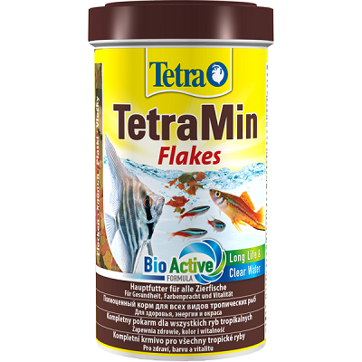 Tetra Min Flakes корм в хлопьях для всех видов рыб, 1000мл, 200г
