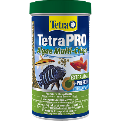 Tetra Pro Algae Multi-Crisps растительный корм в чипсах для всх видов рыб, 250мл