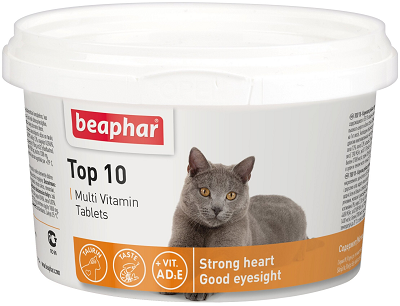 Beaphar Мульти витамины для кошек "Тор 10", 180 шт