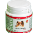 POLIDEX Super Wool Plus добавка для улучшения состояния кожи и шерсти, 150 таб