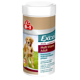 8 in 1 EXCEL Multi Vitamin Adult жевательные таблетки для собак, мультивитамины, 70 шт