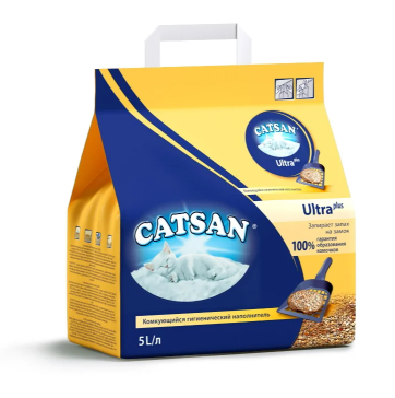 CATSAN Ultra наполнитель для кошачьего туалета комкующийся, 5 л