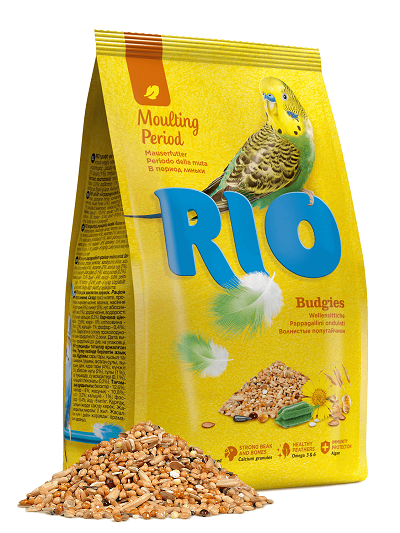 Rio корм для волнистых попугайчиков в период линьки, 500г