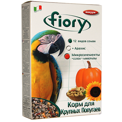 Fiory Pappagalli корм для крупных попугаев 700г