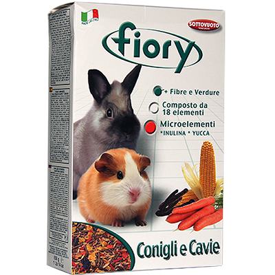 Fiory Conigli nani e cavie корм для морских свинок кроликов 850г