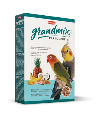 Padovan GrandMix Parroccheti корм для средних попугаев, 400г