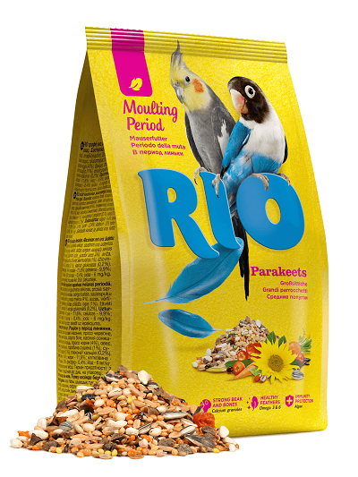 Rio корм для средних попугаев в период линьки, 500г