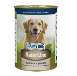 Happy Dog NaturLine влажный корм для собак, Ягнёнок-Рис, 400 г