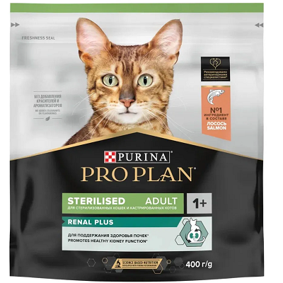 Pro Plan Sterilised сухой корм для стерилизованных кошек, Лосось, 1,5 кг
