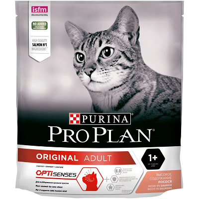 Pro Plan Original Adult сухой корм для кошек, Лосось, 400 г