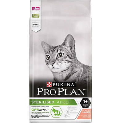 Pro Plan Sterilised сухой корм для стерилизованных кошек Лосось, 3 кг