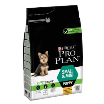 Pro Plan Opti Start Puppy Small & Mini сухой корм для щенков мелких и карликовых пород Курица-Рис, 3 кг