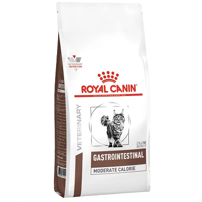 ROYAL CANIN VETERINARY Gastrointestinal Moderate Calorie сухой корм для кошек, при острых расстройствах ЖКТ, 400 г