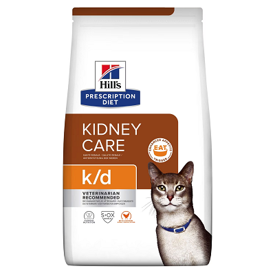 Hills Prescription Diet k/d Kidney Care сухой корм для кошек, профилактика и лечение почек, Курица, 1,5 кг