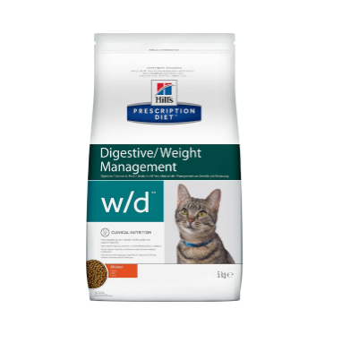 Hills Prescription Diet w/d Digestive Weight Management сухой корм для кошек больных диабетом, 1,5 кг
