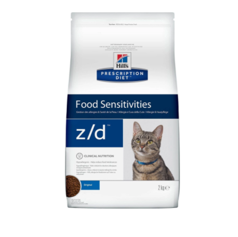 Hills Prescription Diet z/d Food Sensitivities сухой корм для кошек, гипоаллергенный, 2кг