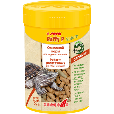 Sera Raffy P Nature основной корм для черепах в палочках, 100мл, 22г
