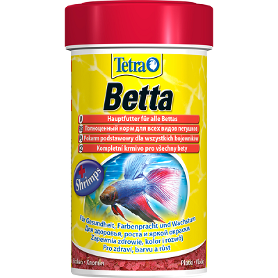 Tetra Betta корм в хлопьях для петушков, 100мл, 27г