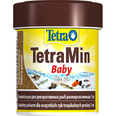 Tetra Min Baby корм в мелких хлопьях для мальков, 66мл, 30г