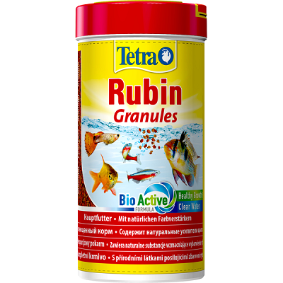 Tetra Rubin Cranules корм в гранулах для всех видов рыб, усиление окраски, 250мл