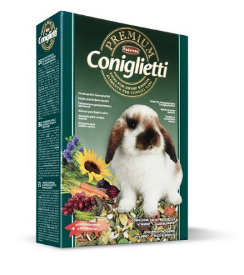 Padovan Premium Coniglietti корм для взрослых декоративных кроликов, 500г
