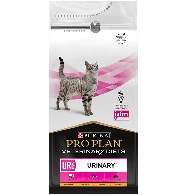 Pro Plan Veterinary Diets UR Urinary сухой корм для кошек для профилактики и лечения МКБ, Курица, 1,5 кг
