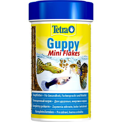 Tetra Guppy Mini Flakes корм в хлопьях для гуппи, 100мл, 30г