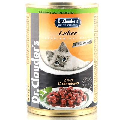 Dr.Clauder's влажный корм для кошек Печень 415г