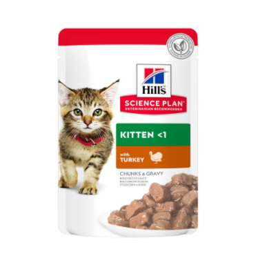 Hills Science Plan Kitten < 1 влажный корм для котят до 1 года, Индейка, 85 г