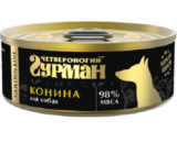 Гурман GOLDEN LINE влажный корм для собак, Конина, 100г