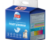 Cliny подгузники для животных M 5-10 кг , 9шт